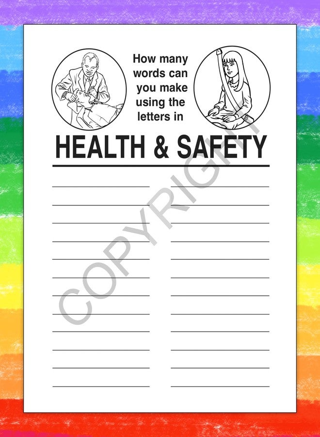 ZOCO - Health and Safety Coloring & Activity Books for Kids (50 Bulk Pack, Without Crayons) - Educational Wellness Activities for Ages 3+ - Image 5